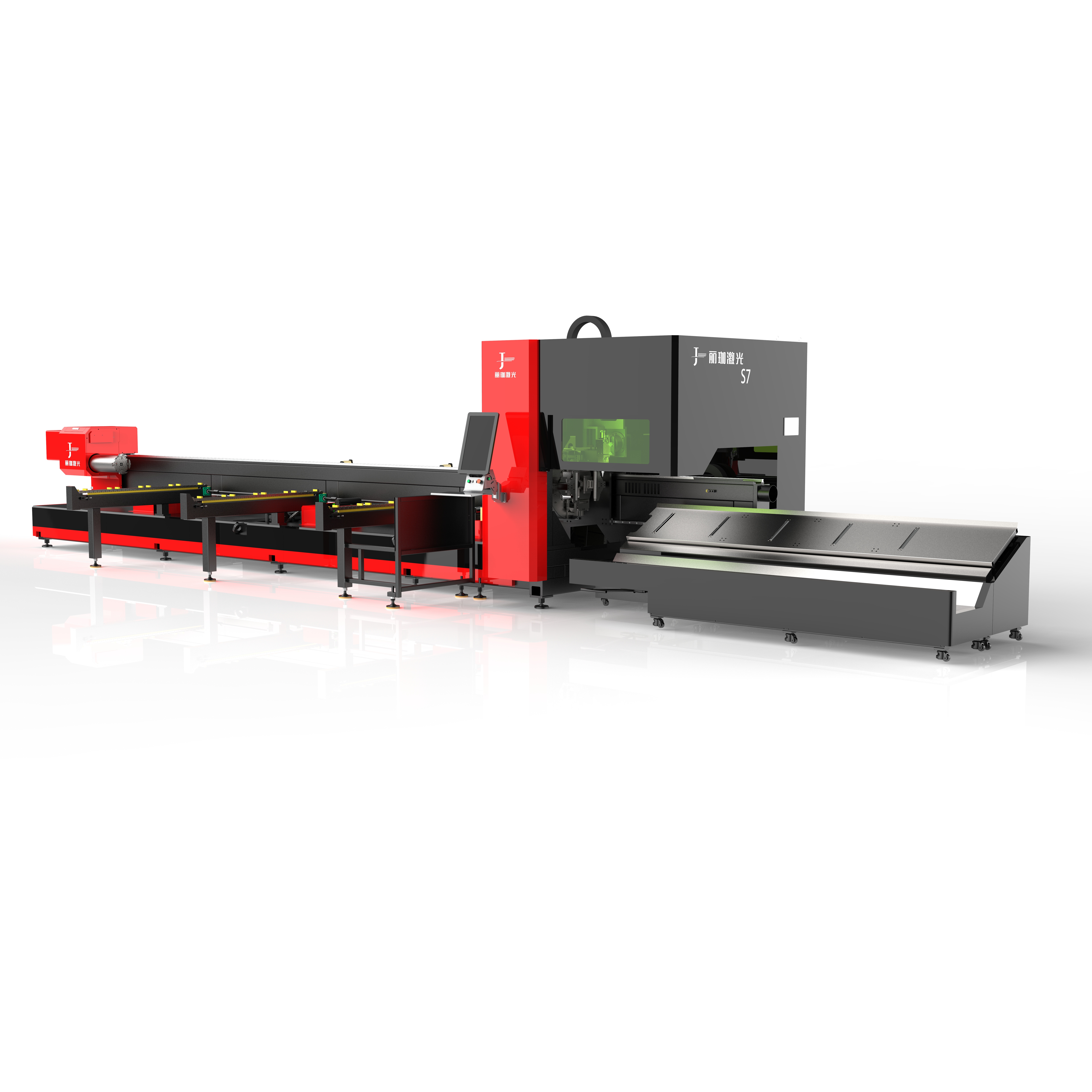 Automatic Metal Laser Tube Cutting Machine for Cutting I-beams, Stainless Steel, and Carbon Steel Round and square Tubes.