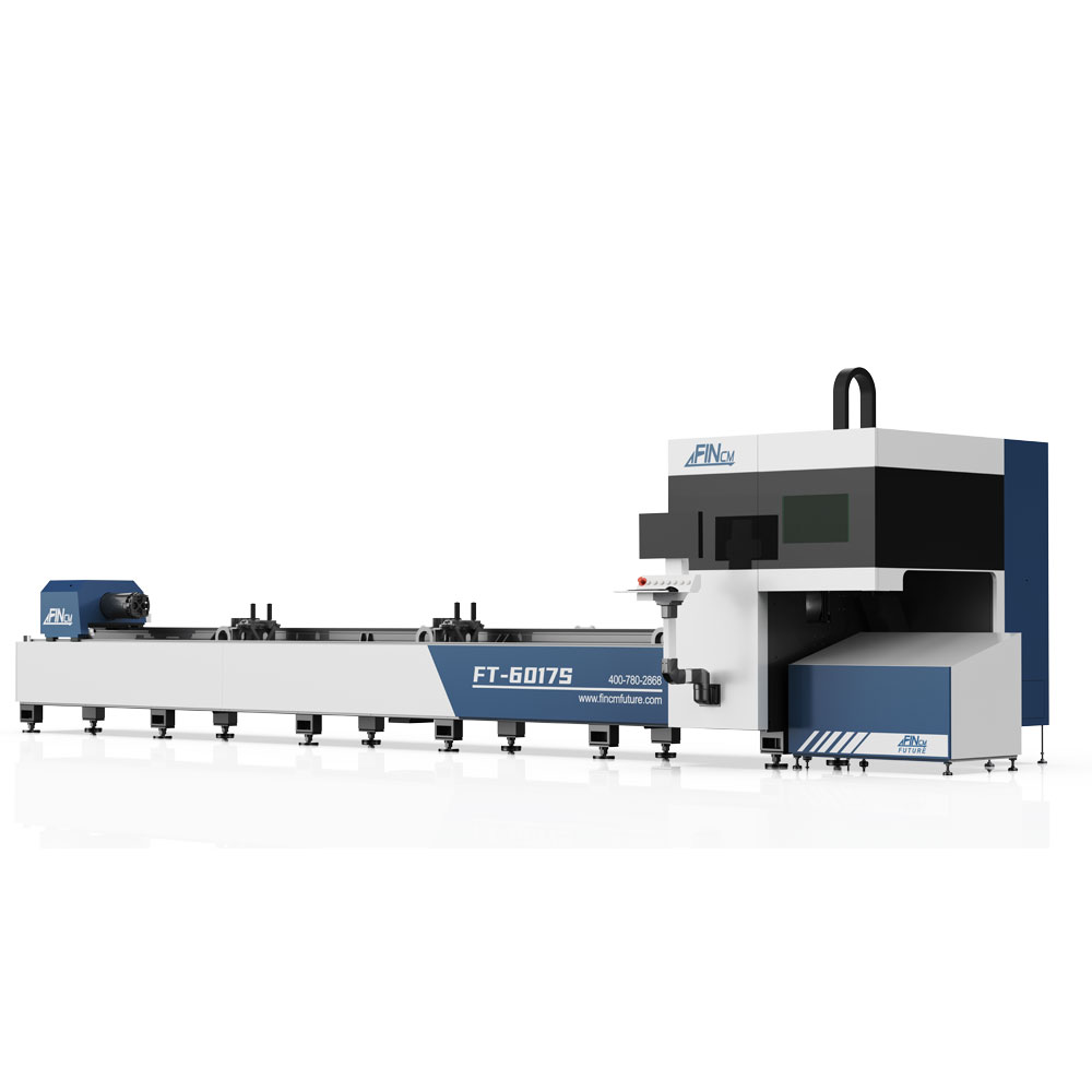 FINcm 2 Chuck Stainless Steel Aluminum Round Square Oval 6m CNC Metal Laser Equipment Fiber Tube Lazer Cutting Machine