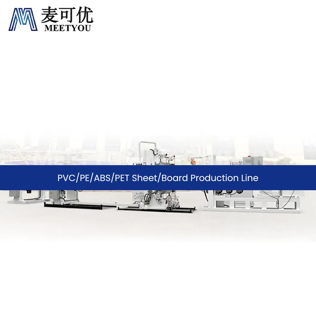 Meetyou Machinery PVC PE ABS Pet Laser Cutting Machine for Plastic Sheet Suppliers Fiber Plastic Sheet Production Line China White Plastic Extrusion Machine