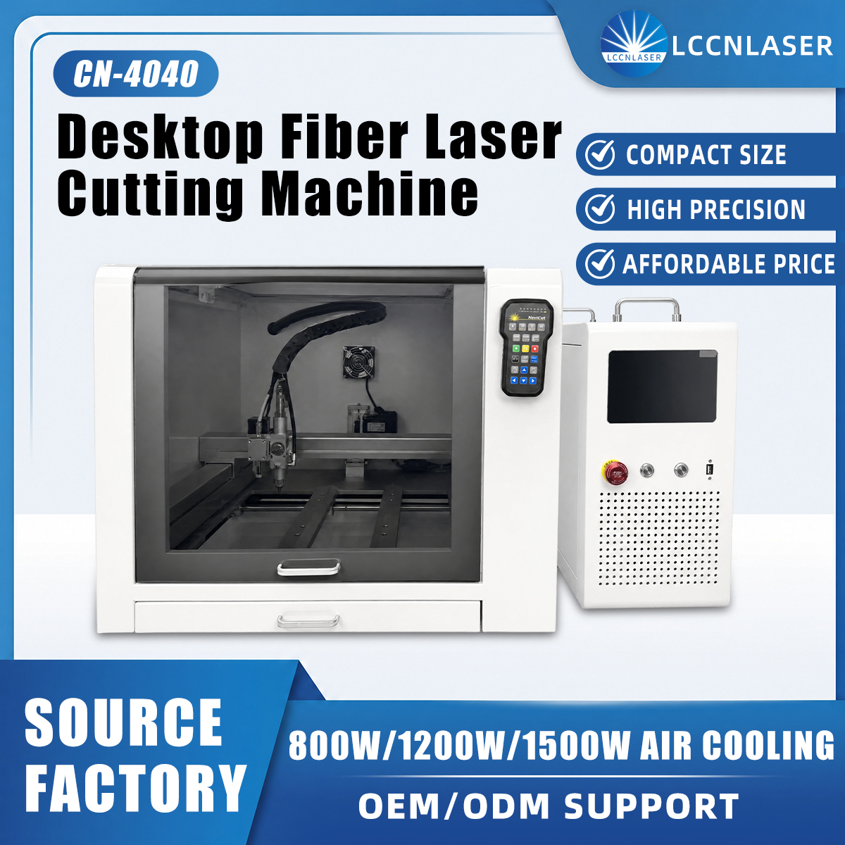 Desktop Small Fiber Laser Cutting Machine Enclosed Workstation Automatic Positioning Sheet Tube Processing