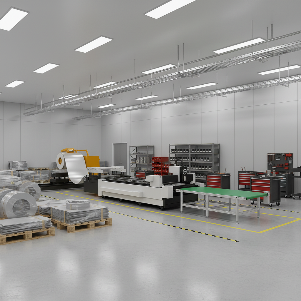 Raycus/IPG Laser Source CNC Fiber Laser Cutter 6015GU 6000W for Automotive, Electronics, Advertisement Industry