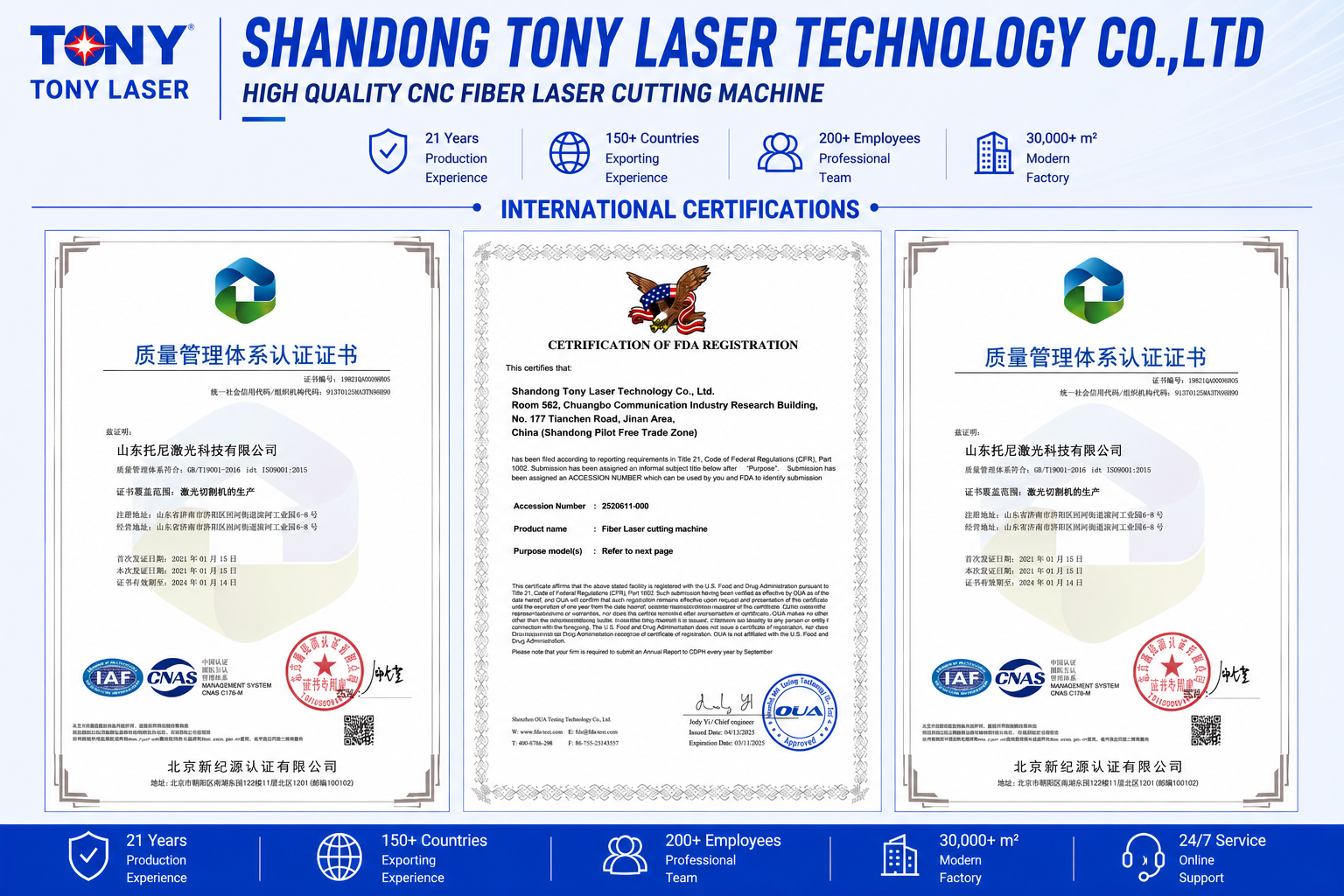 Machine Certifications