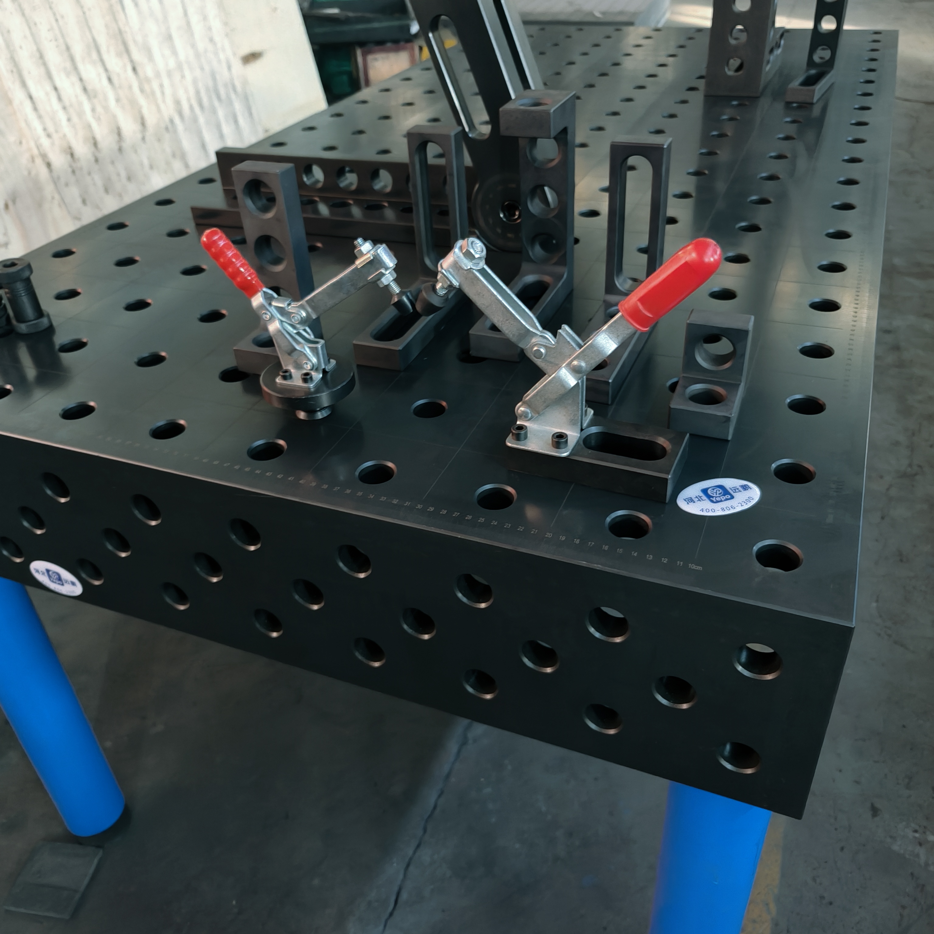 3D Welding Table/3D Las Meja/2.4m X 1.2m/4FT X 8FT/Steel/D 28, D22, D16 Welding and Clamping System