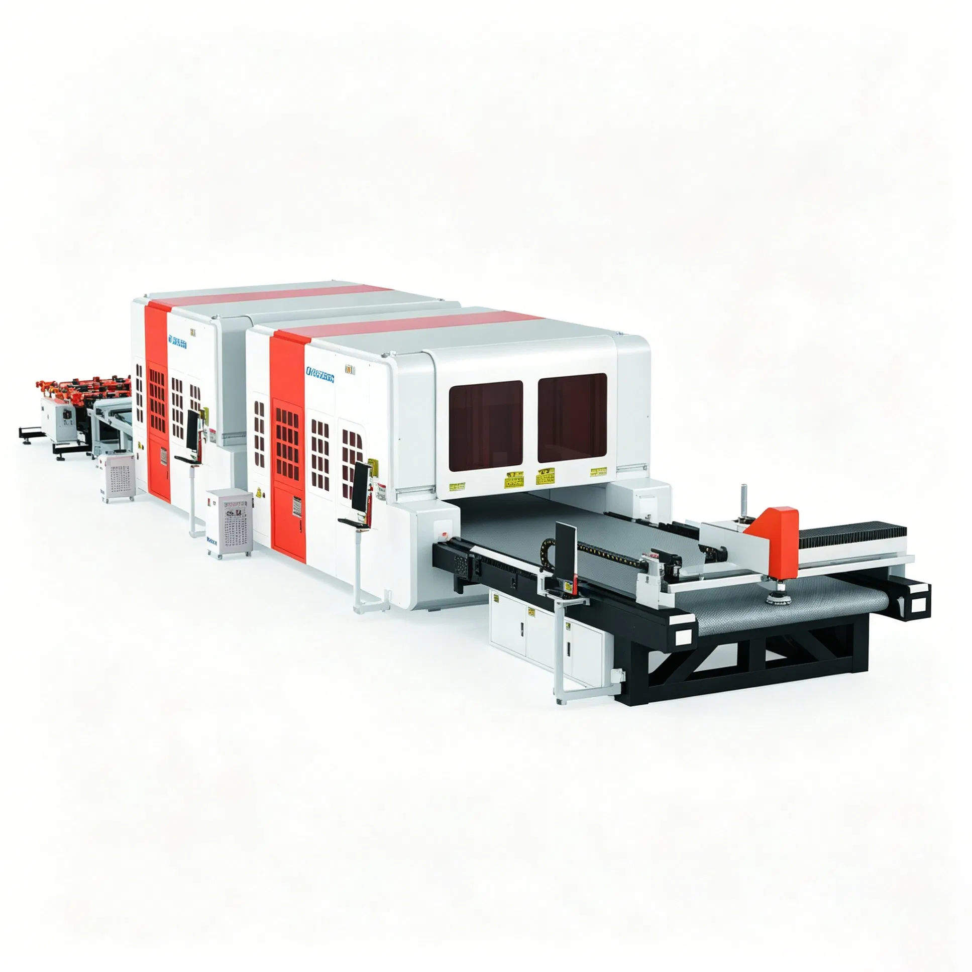 2424 * 3600mm Automatic Feeding Glass Cleaning and Cutting, Split Glass Drilling, Edge Grinding, Chamfering, Glass Laser Cutting Production Line