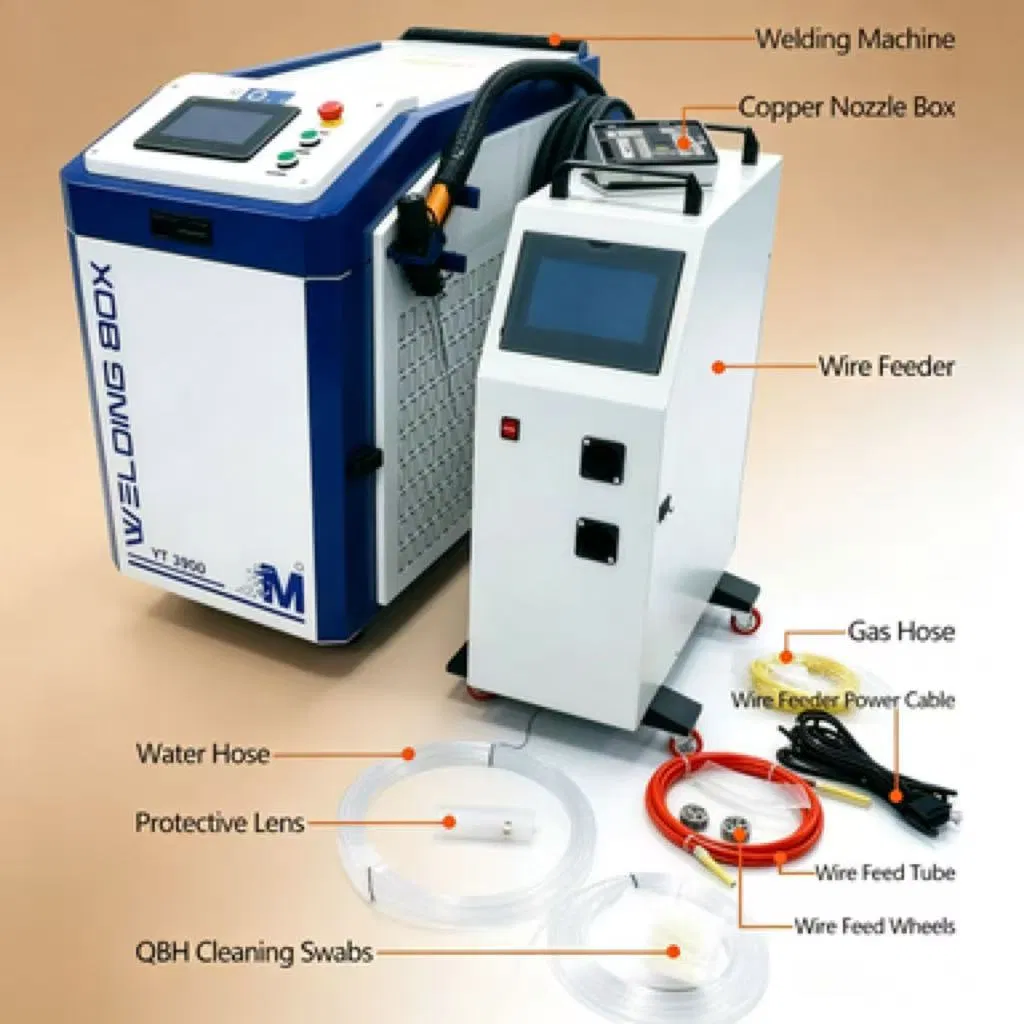 3000W Industrial Handheld Laser Welder Thick Stainless Steel Processing Equipment