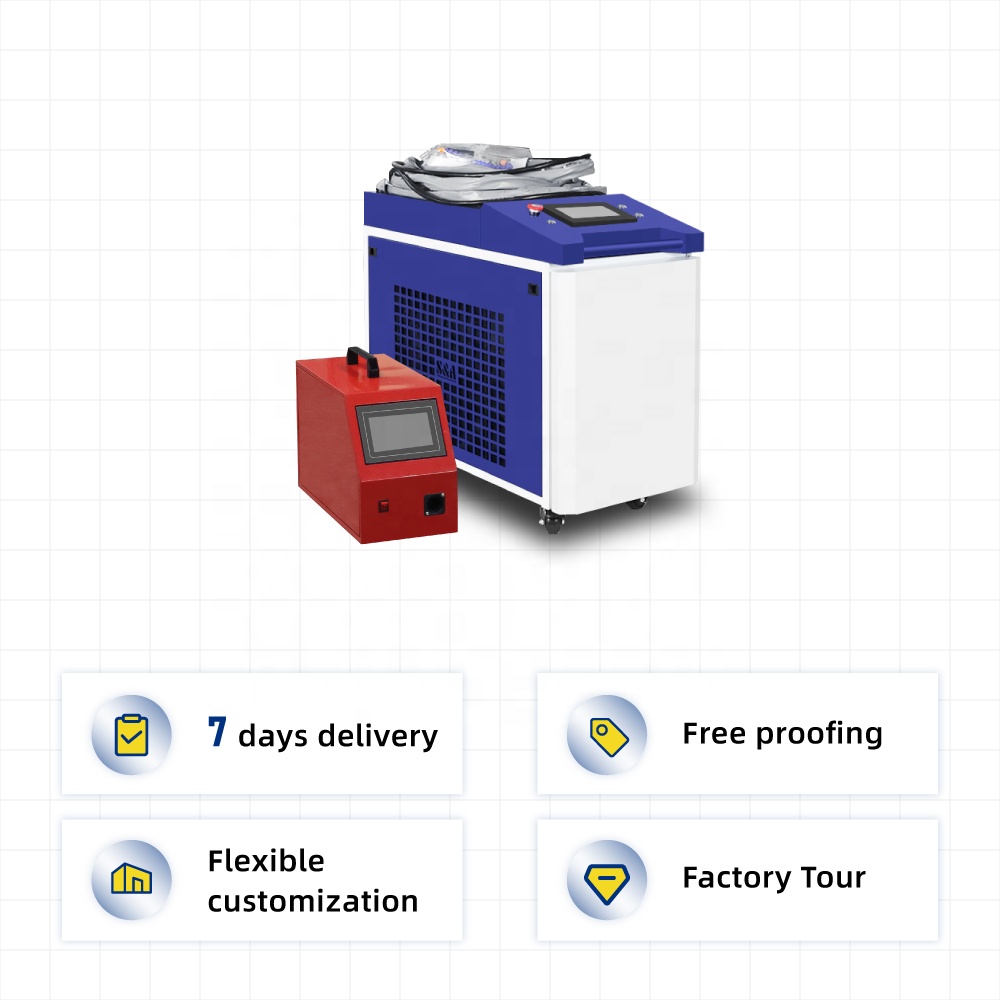 4 in 1 Laser Welding Machine Cleaning Cutting Machine Laser Rust Removal 1500W Handheld Laser Welding Machine Easy Operate