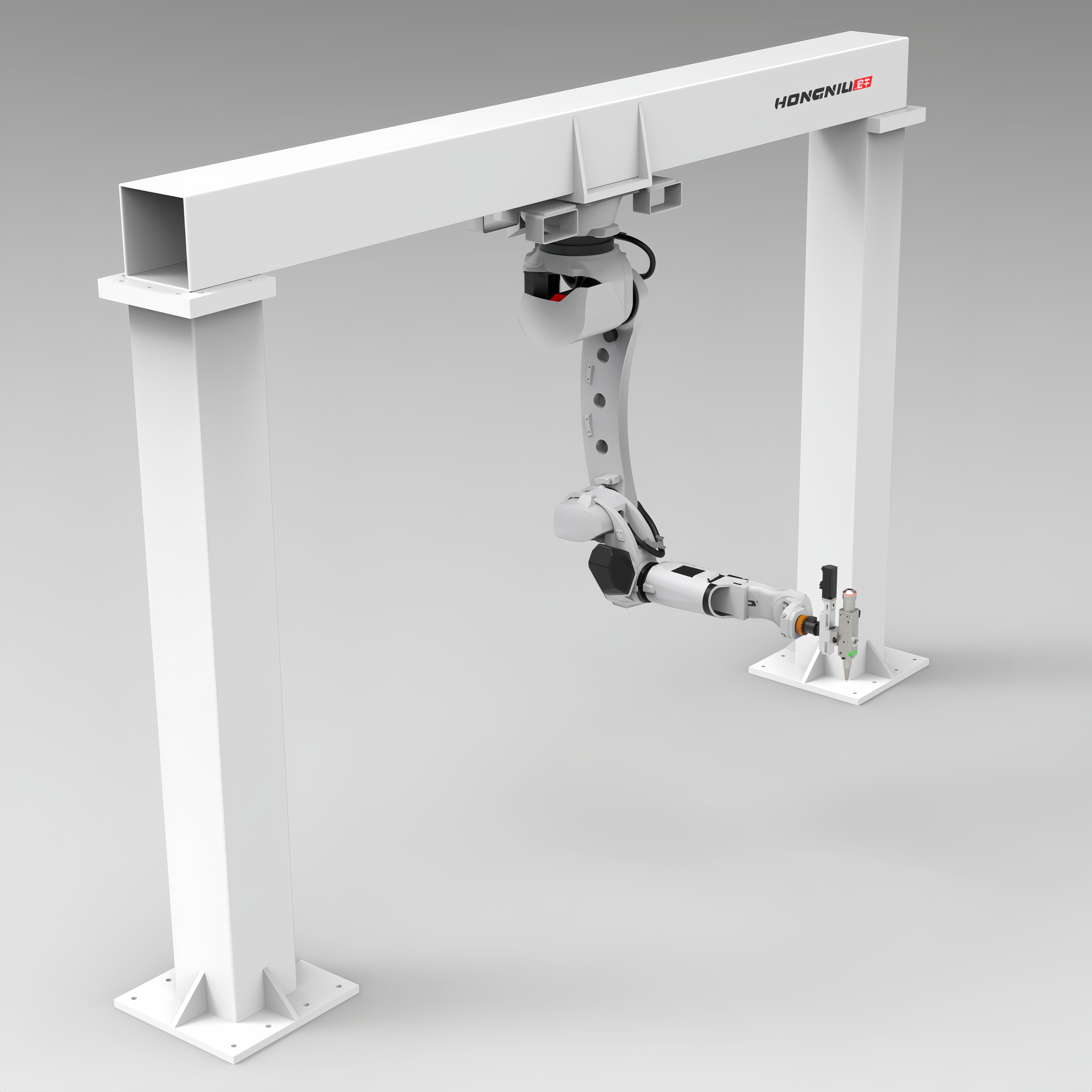 3D Laser Cutting Machine with Articulated Robot Arm - High-Speed Operation for Automotive Parts
