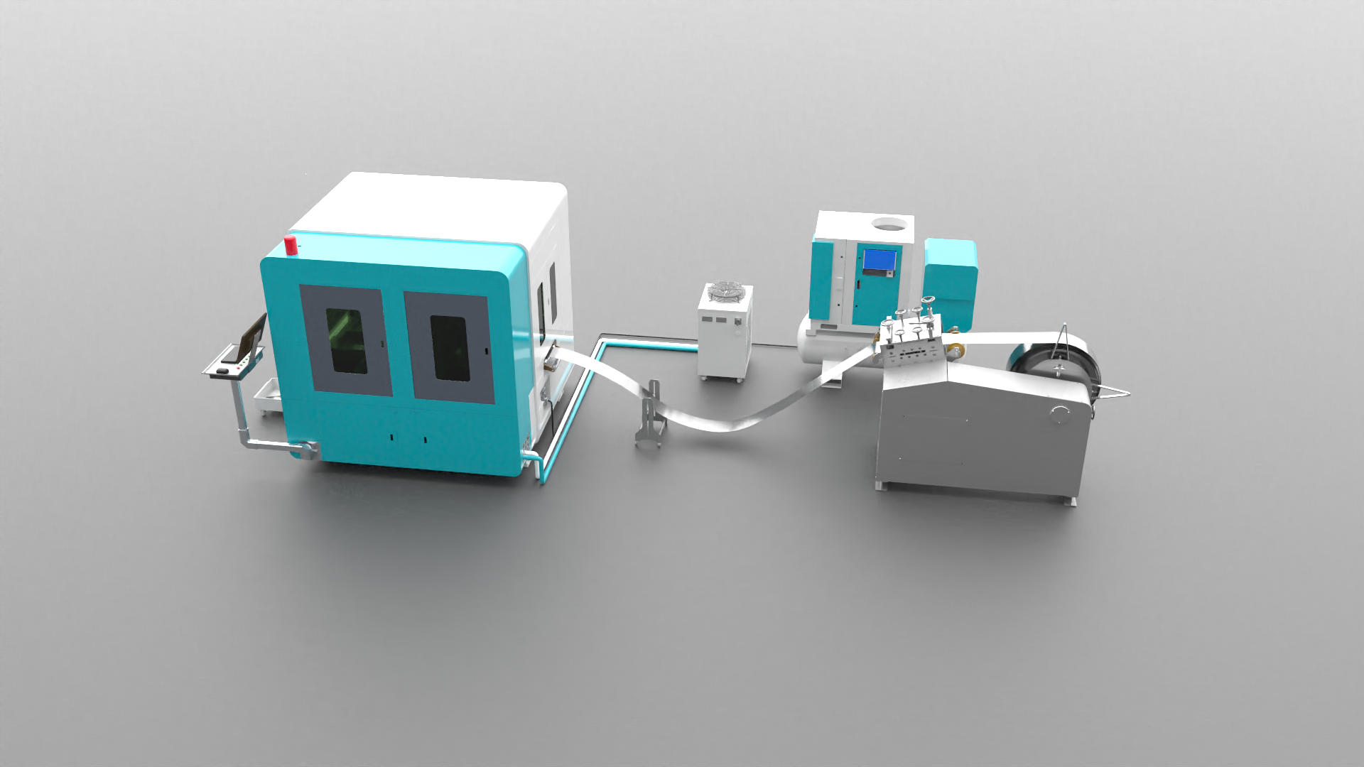 Steel Strip/Coil Fiber Laser Cutting Production Line with Automatic Uncoiling, Leveling, Feeding, Correction and Auto Cutting