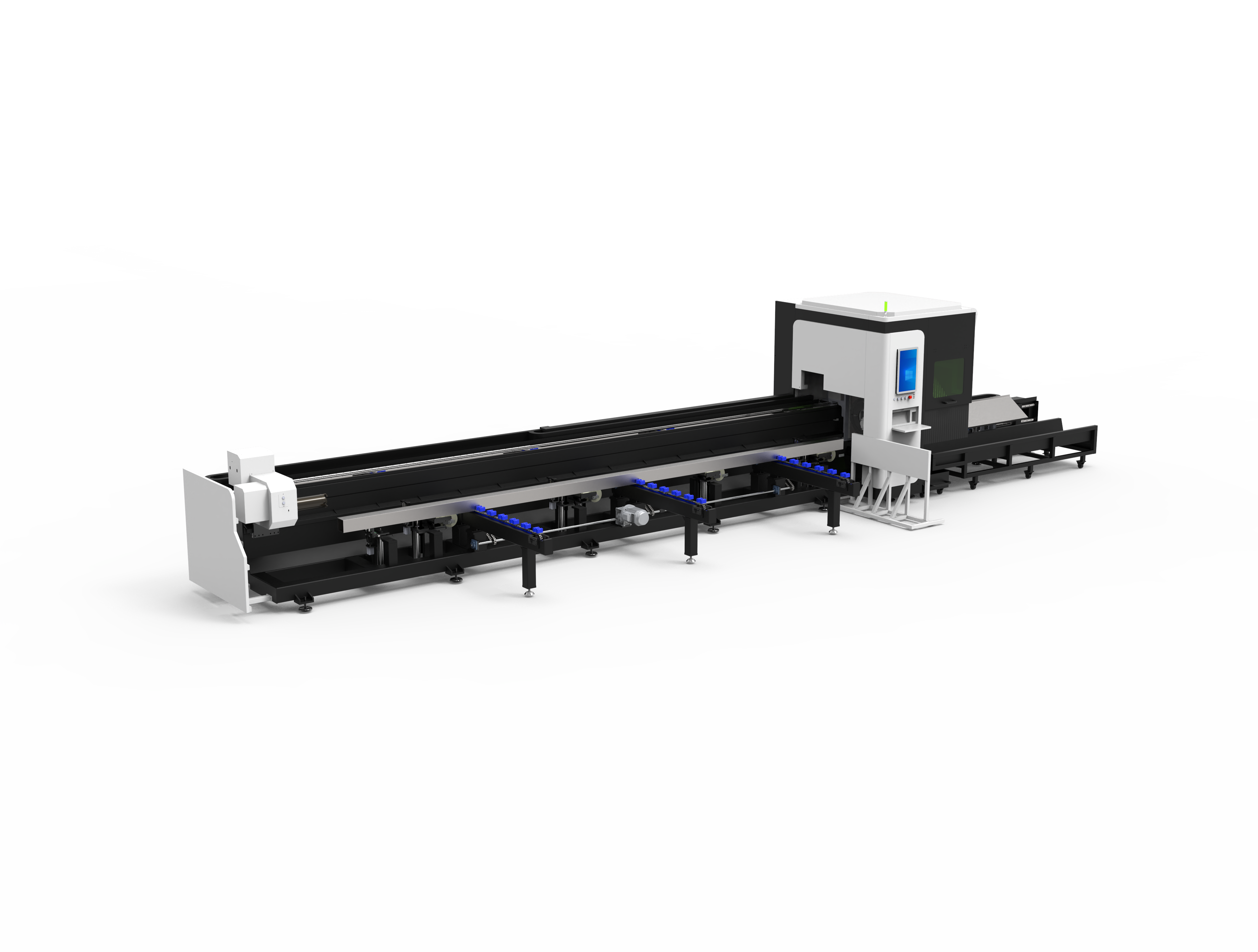 6000W 12000W Laser Pipe Cutting Machine6024 6036 9045 with Auto Loading &amp; Unloading System for Heavy Duty Tube Processing