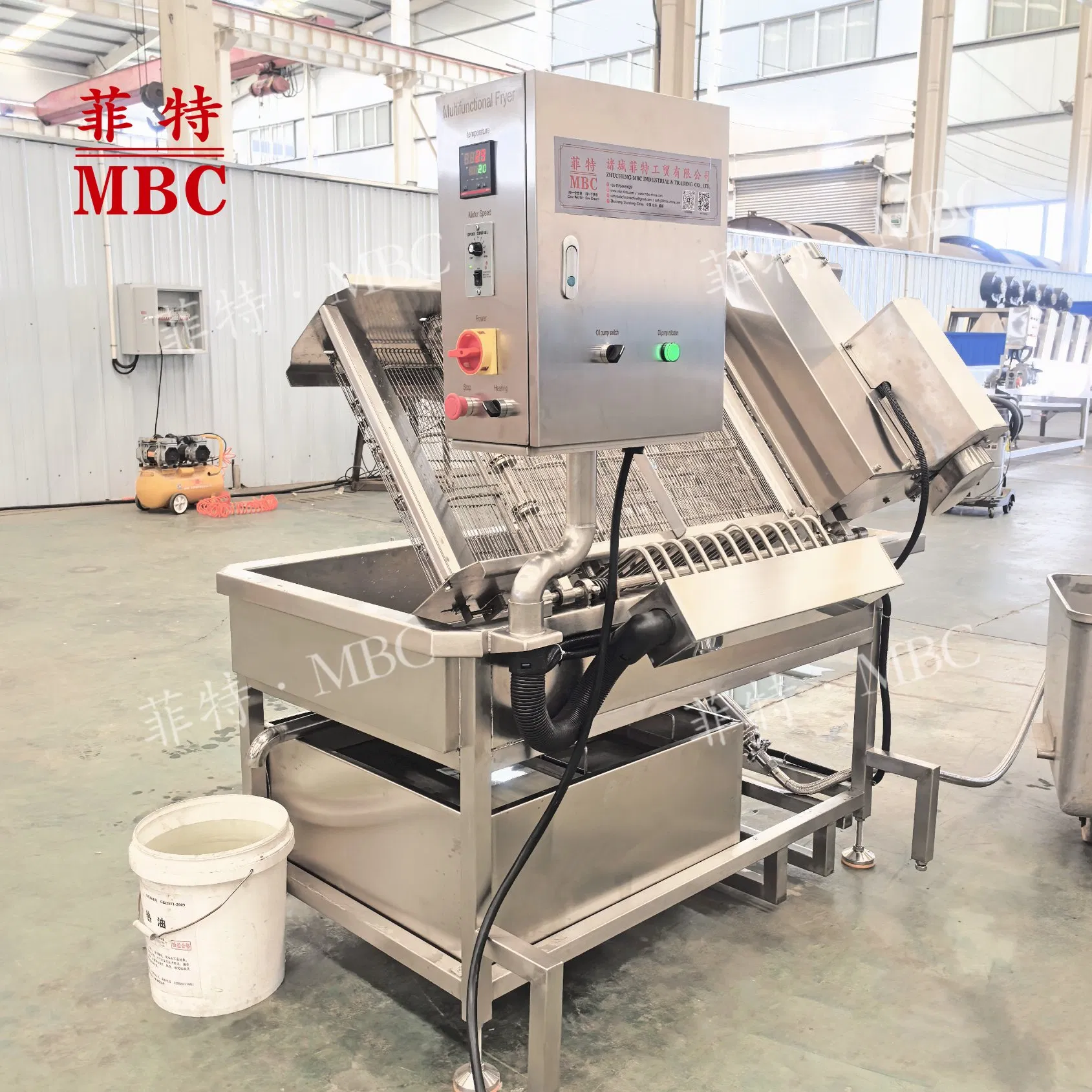 MBC ODM Customized Automatic PLC Control Puffed Food Snack Food Fryer Chicken Nugget Frying Equipment