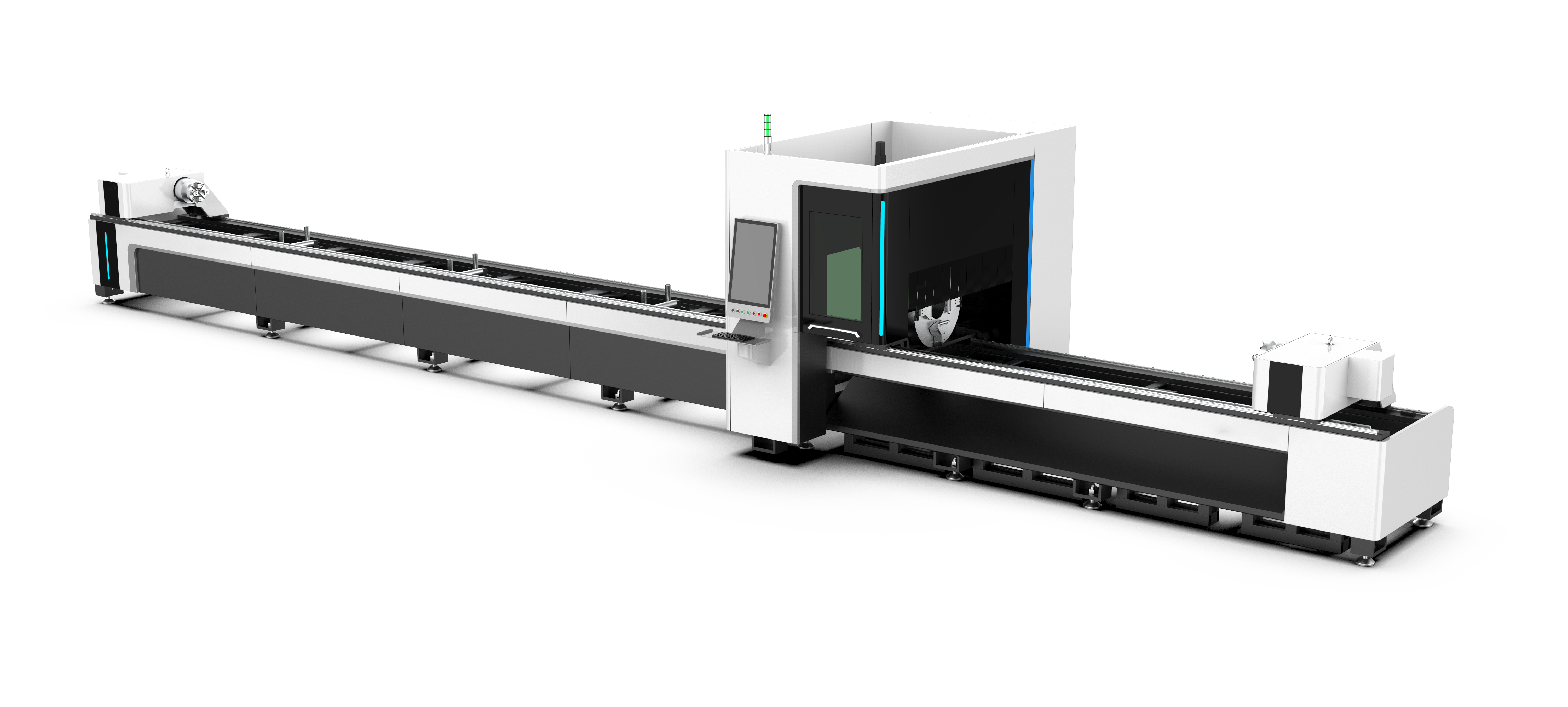TONY LASER TN6012T Operate Flexibly 1500W Metal Tube Cnc Fiber Laser Pipe Cutting Machine for Cut Square Tubes Round Tubes