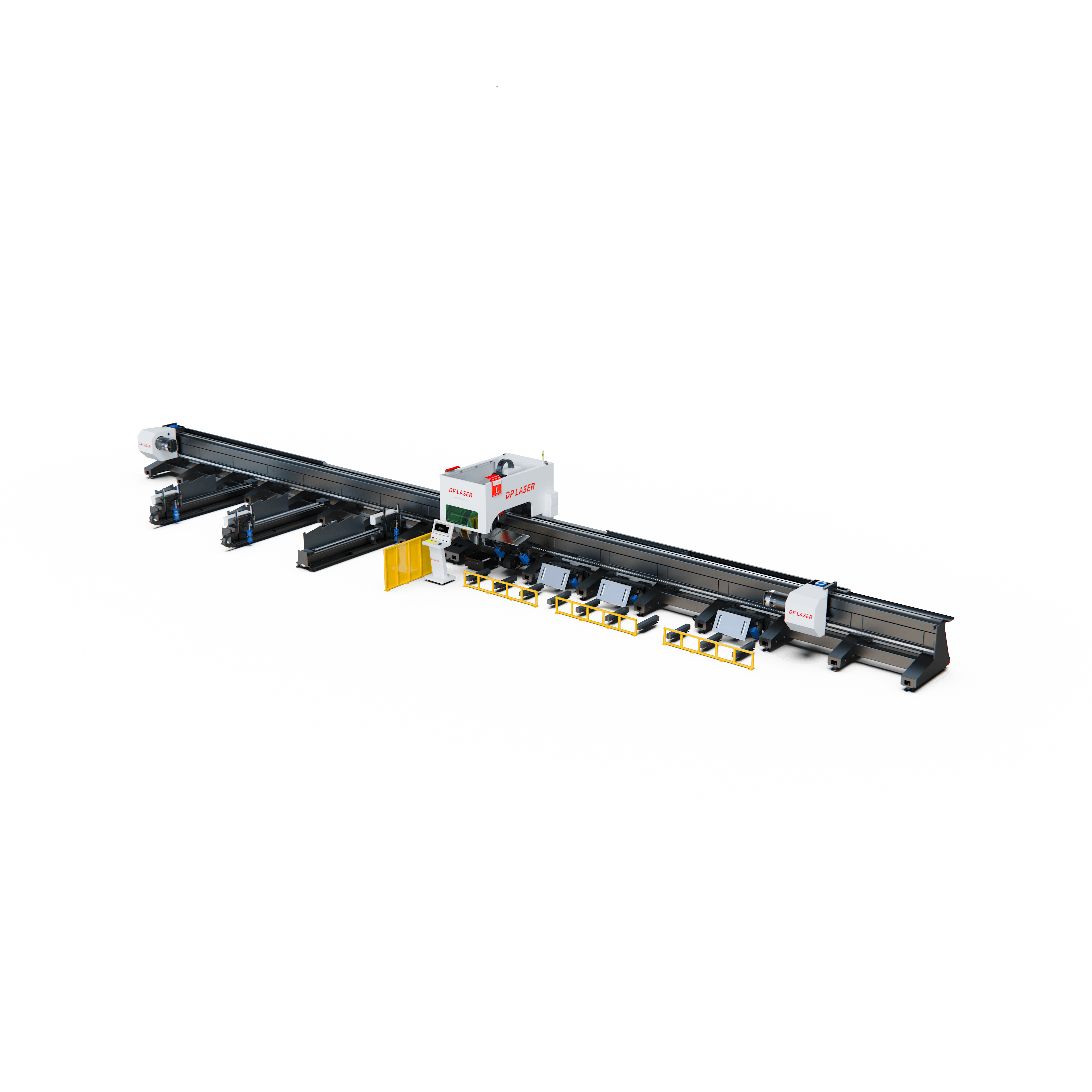 TKA CNC Fiber Laser Tube Cutting Machine Three-Chuck Heavy Duty Pipe Cutter