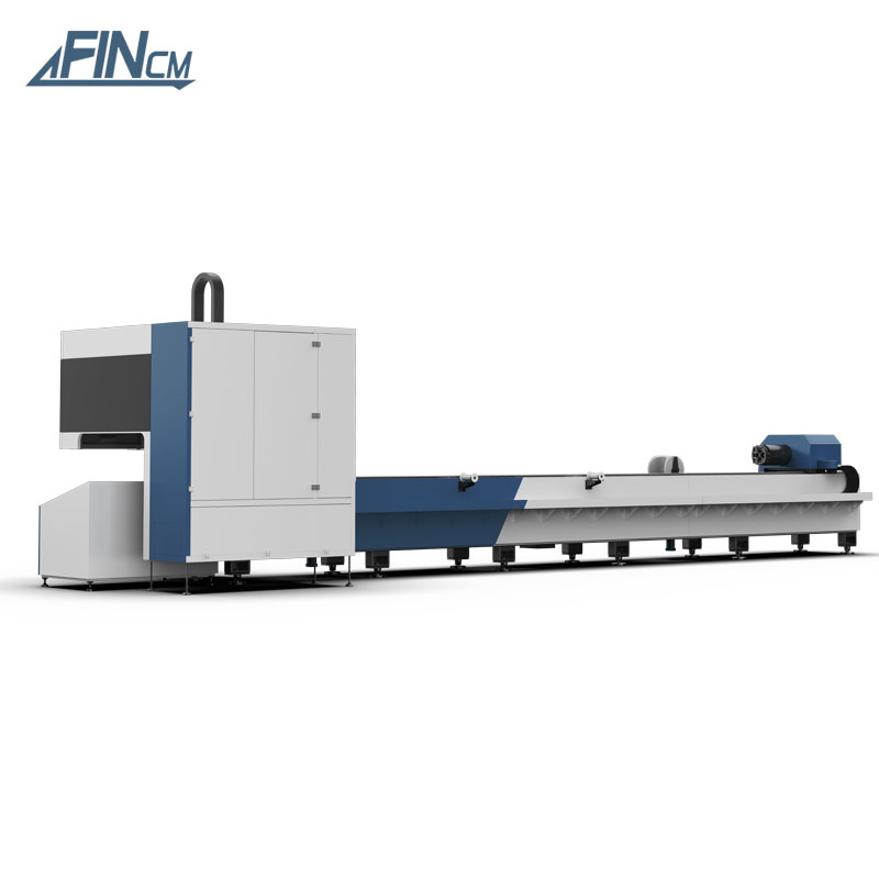 FINcm 2 Chuck Stainless Steel Aluminum Round Square Oval 6m CNC Metal Laser Equipment Fiber Tube Lazer Cutting Machine