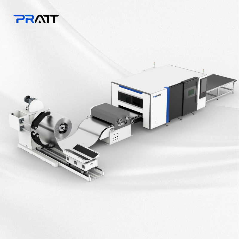 Automatic Coil Laser Cutting Machine and Metal Sheet of Uncoiling Leveling and Laser Cutting Sheet Metal Production Line