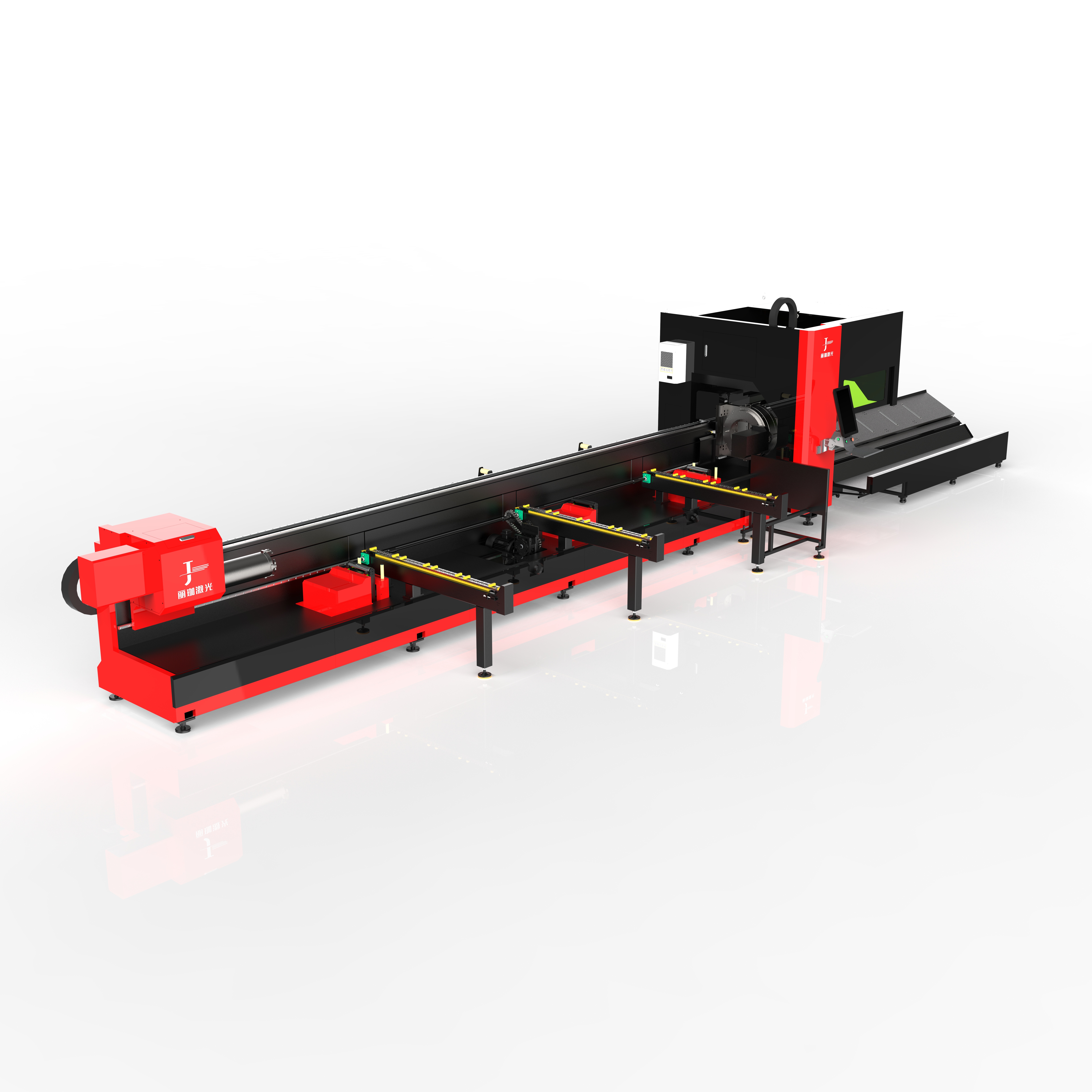 Automatic Metal Laser Tube Cutting Machine for Cutting I-beams, Stainless Steel, and Carbon Steel Round and square Tubes.