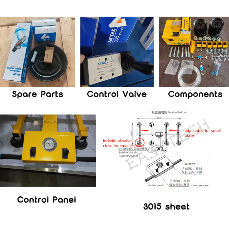 1 Ton Crane Truck Automation Arm Robot Price Sheet Metal Lifter For Laser Cutting Machine Vacuum Lifter For Sheet Metal