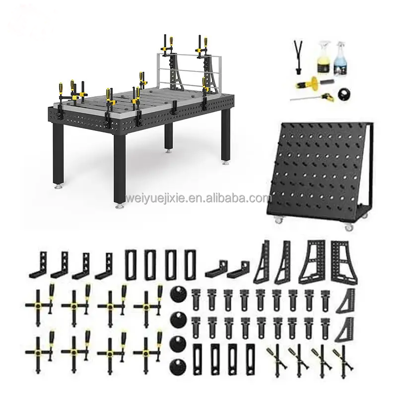 3D Welding Table Hot Sale 2400x 1200x 200 Mm Big Working Size Welding Table