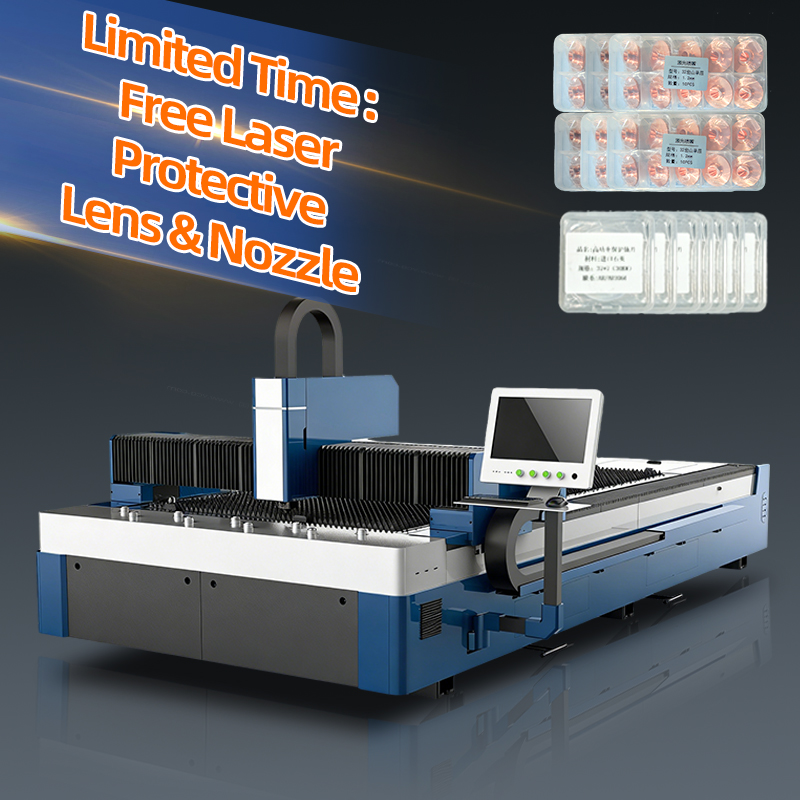 Industrial Fiber Laser Cutting and Engraving Machine for Metal with CNC Control and Cypcut System