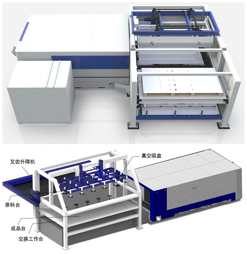 Automatic Fiber Laser Cutting Production Line Is for Loading and Unloading