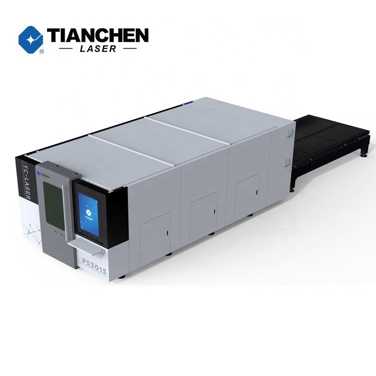 steel cnc 6000w raychem 6 kw aluminium laser cutter enclosed unit machine for metal ss ms sheet with camera auto loader