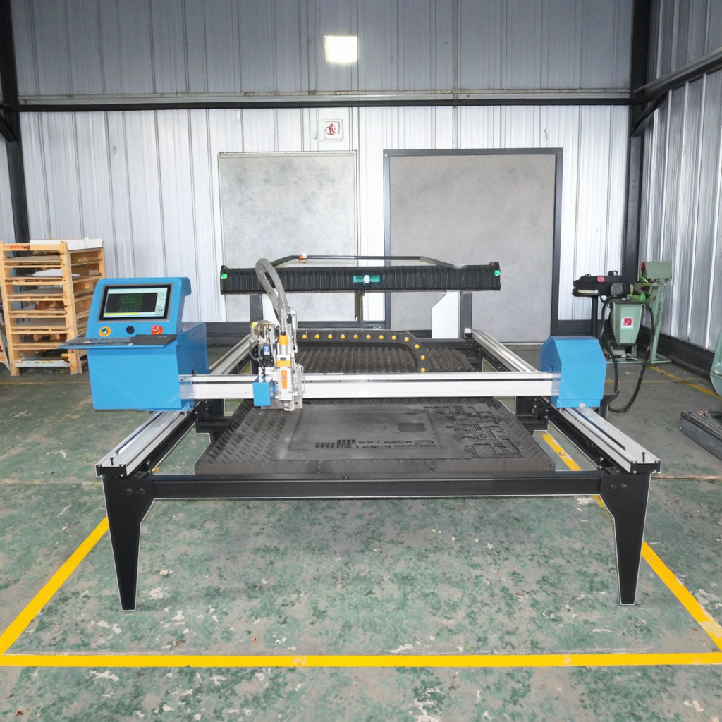 CNC Dual Drive Gantry Fiber Laser Cutting Machine Portable 2060 1530 Mm