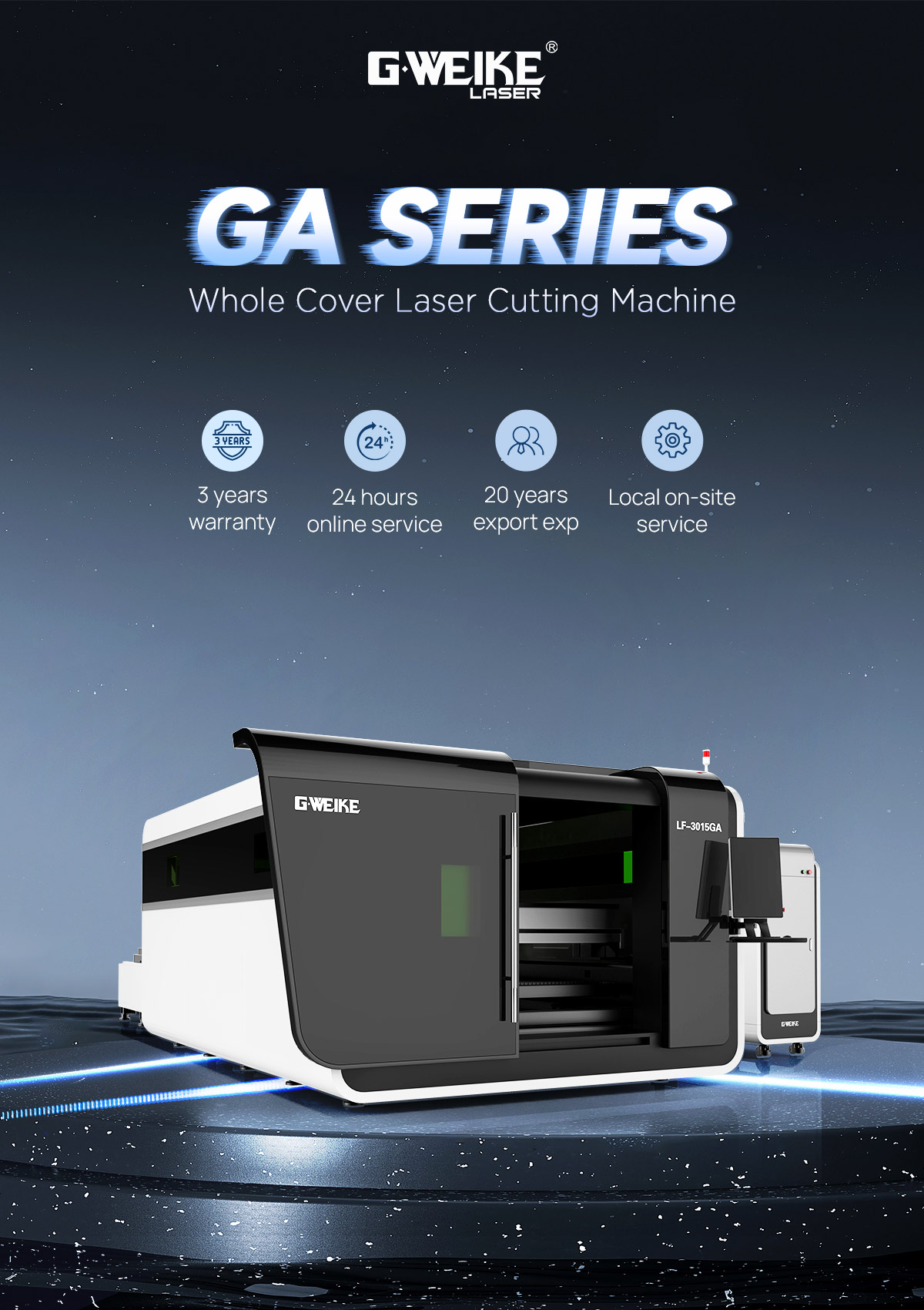 Fiber Laser Cutter Front View
