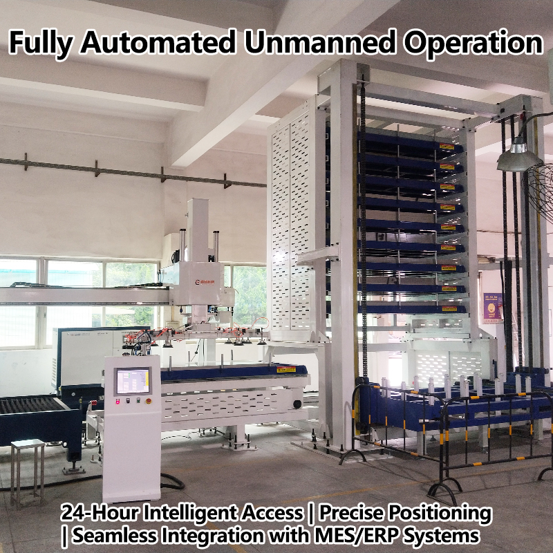 Automated Sheet Storage Rack - Smart Robot Loading &amp; Laser Cutter Compatible