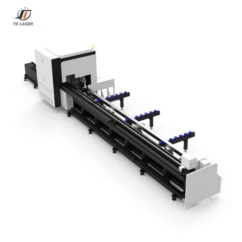 Industrial Metal Tube Laser Cutting Machine: Semi-Automatic Loading, Fully Automatic Chuck, and CypCut Control System