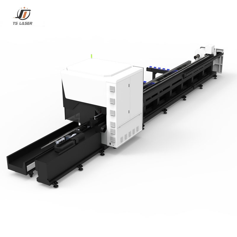 Industrial Metal Tube Laser Cutting Machine: Semi-Automatic Loading, Fully Automatic Chuck, and CypCut Control System