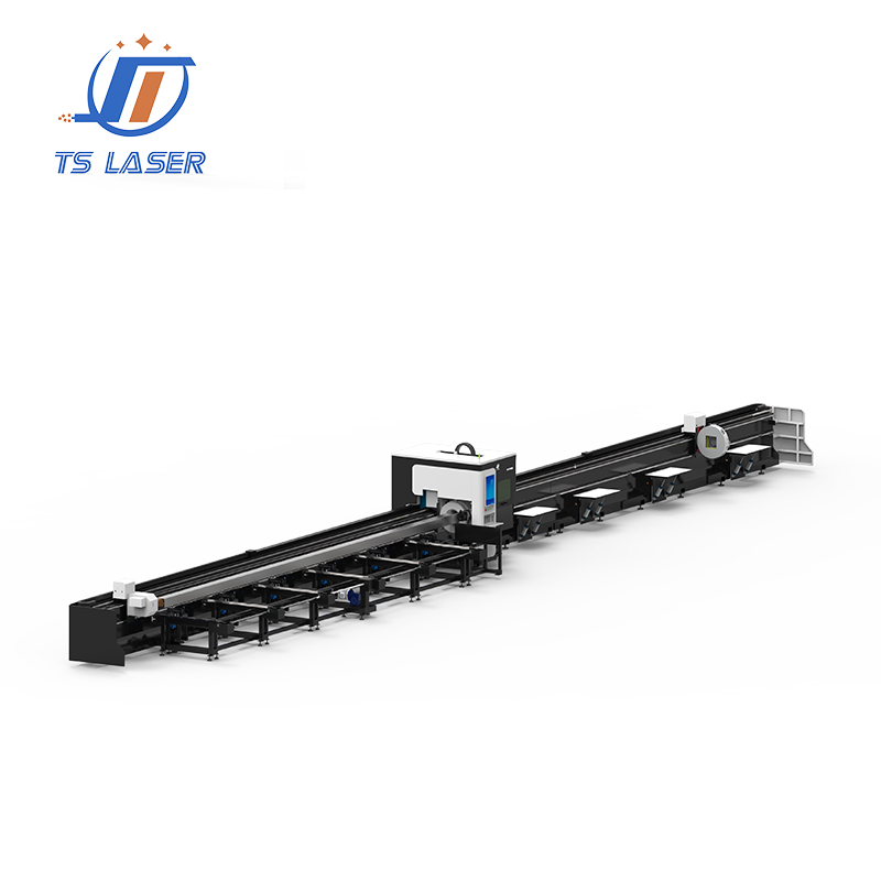 550 20KW 4 Chucks CNC Fiber Laser Tube Cutting Machine with Semi Automatic Loading and Unloading and Bevel Cutting