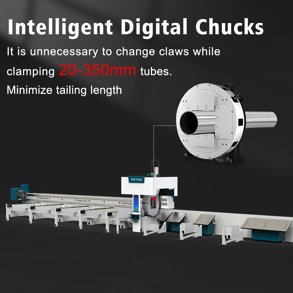 Fully Automatic Tube Loading and Unloading Laser Pipe Cutting Machine High-Precision for Industrial Metal Processing 1500w