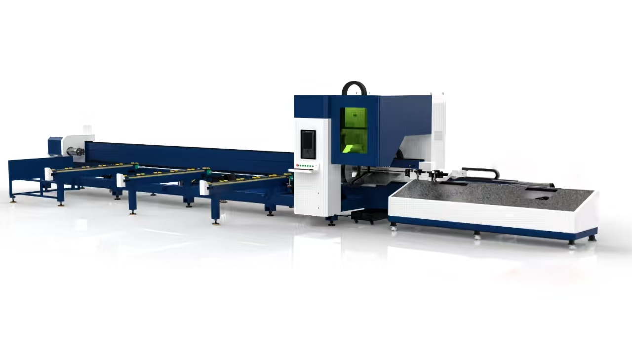 TONY LASER TN6012T Operate Flexibly 1500W Metal Tube Cnc Fiber Laser Pipe Cutting Machine for Cut Square Tubes Round Tubes