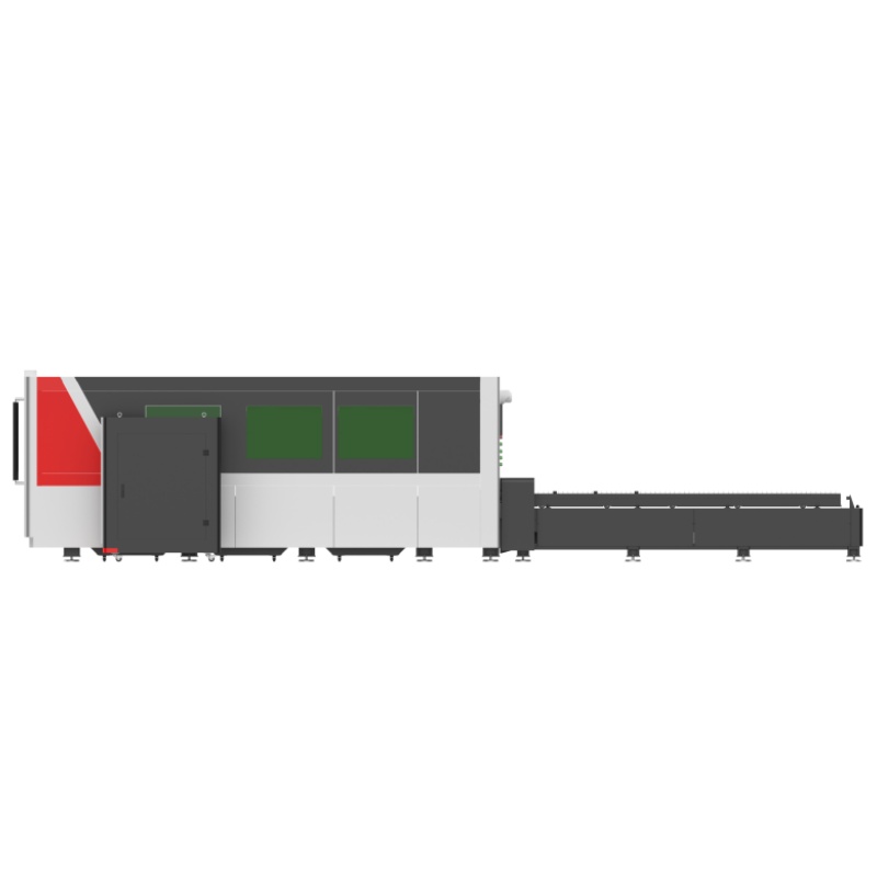 High Speed P3015 Fiber Laser Cutting Machine 3000x1500mm Metal Laser Cutter with Exchange Table and Full Enclosure