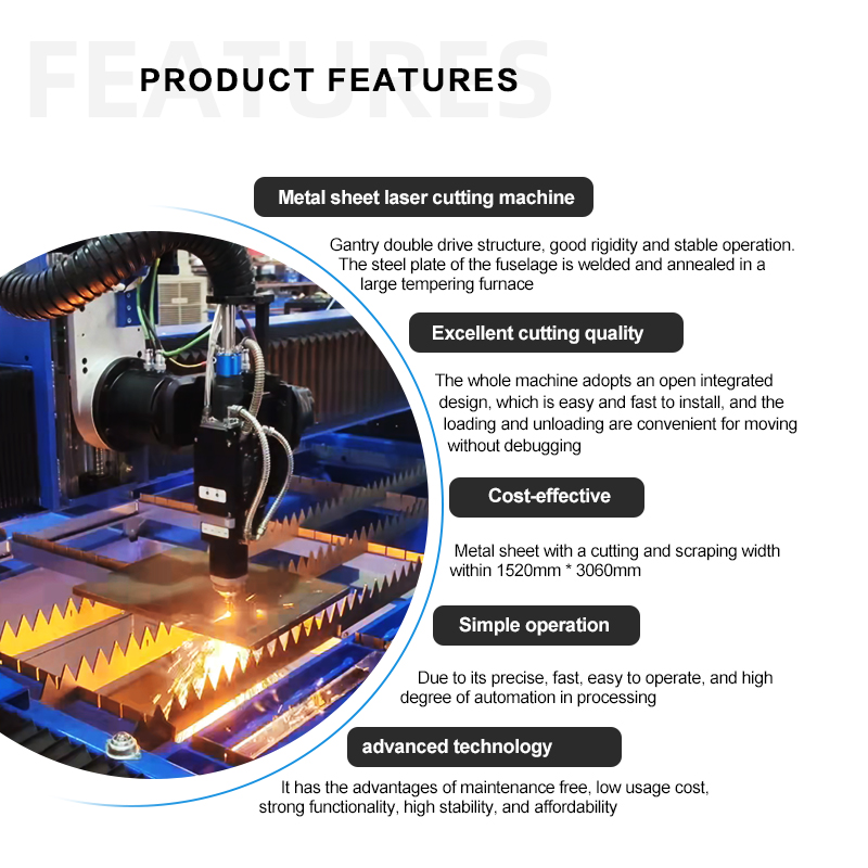 3000w/6000w China Laser Cutting Equipment Custom Logo Laser Cutting Machine Heavy Duty CNC High Power Sheet Metal Cutter