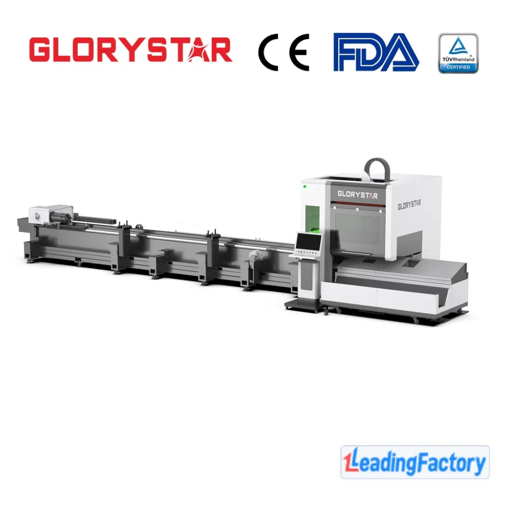 Glorystar Laser 1 Kw Carbon-Steel Tube Laser Cutting Equipment for Furniture Fabrication