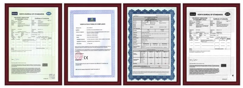 Certifications