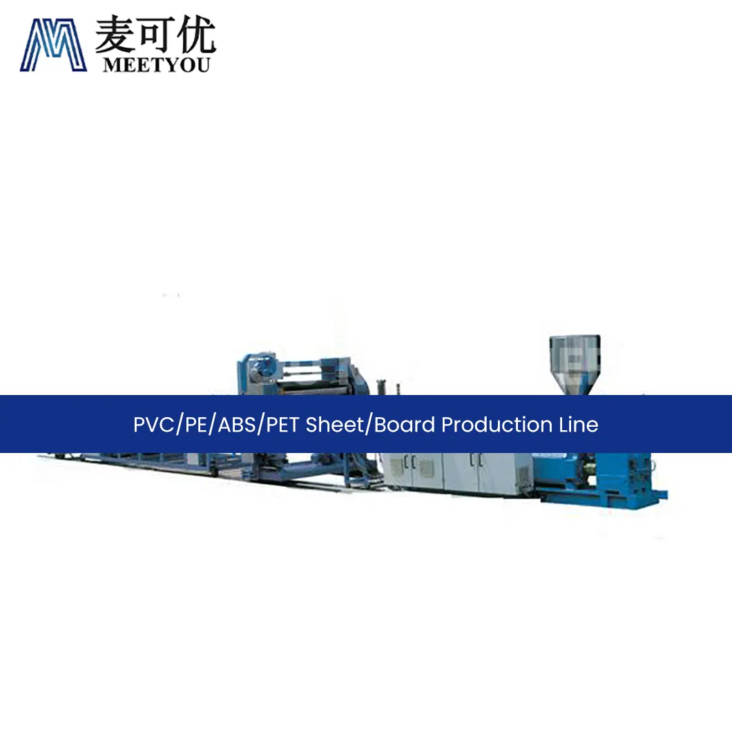 Meetyou Machinery PVC PE ABS Pet Laser Cutting Machine for Plastic Sheet Suppliers Fiber Plastic Sheet Production Line China White Plastic Extrusion Machine