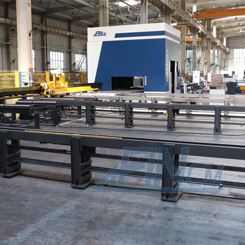 FIN Laser 3D 5 Axis 20kw Automatic Loading and Unloading H-shaped Steel Beam Profile Cnc Lazer Cutter Machines 1250 with WisNest