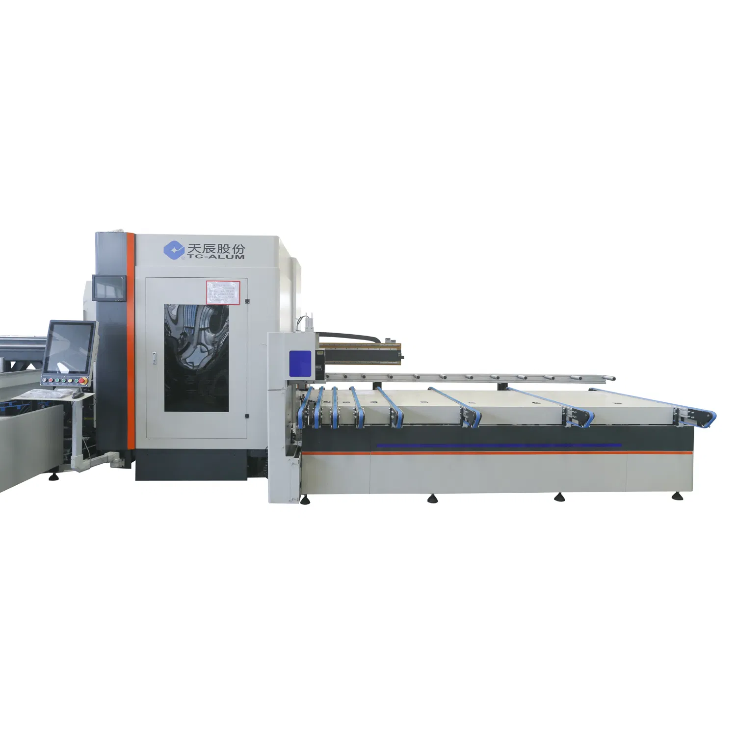 Intelligent Automatic CNC Cutting Production Line Laser Drilling Milling for Aluminum Profile Window and Door Fabrication Plant