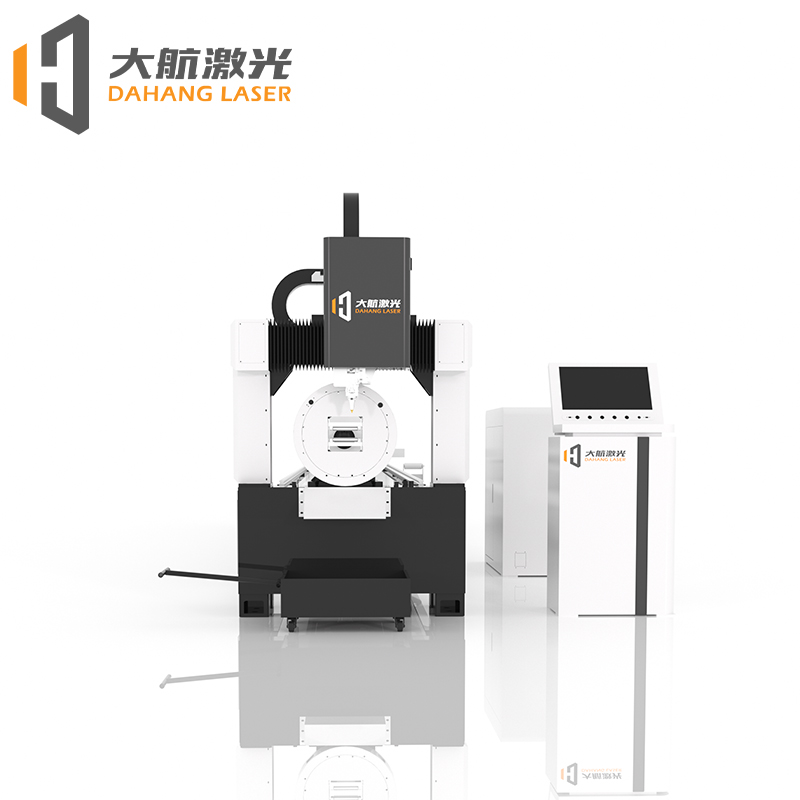 Automatic Tube Fiber Laser Cutting Machine 2000W 3000W Dual Chuck for System Delta Servo Control Metal AI/PLT HIWIN Guide