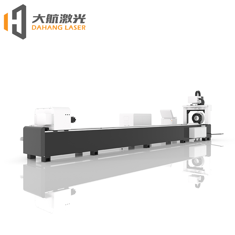 Automatic Tube Fiber Laser Cutting Machine 2000W 3000W Dual Chuck for System Delta Servo Control Metal AI/PLT HIWIN Guide