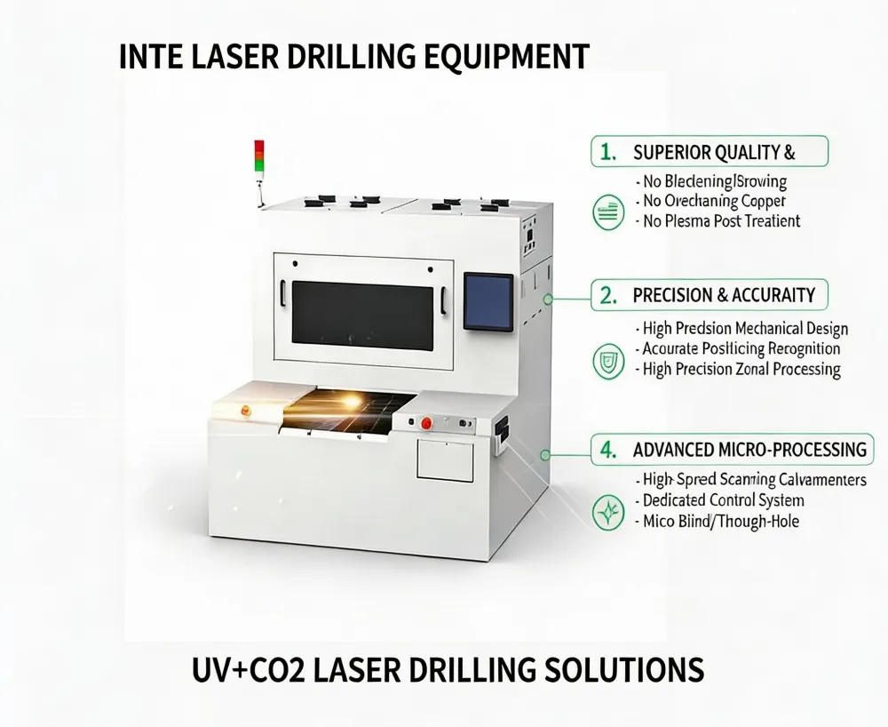 UV+CO2 Laser Drilling Equipment