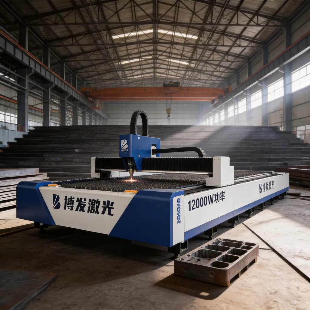 High Power Fiber Laser Cutting Machine Featuring Cypcut Control System