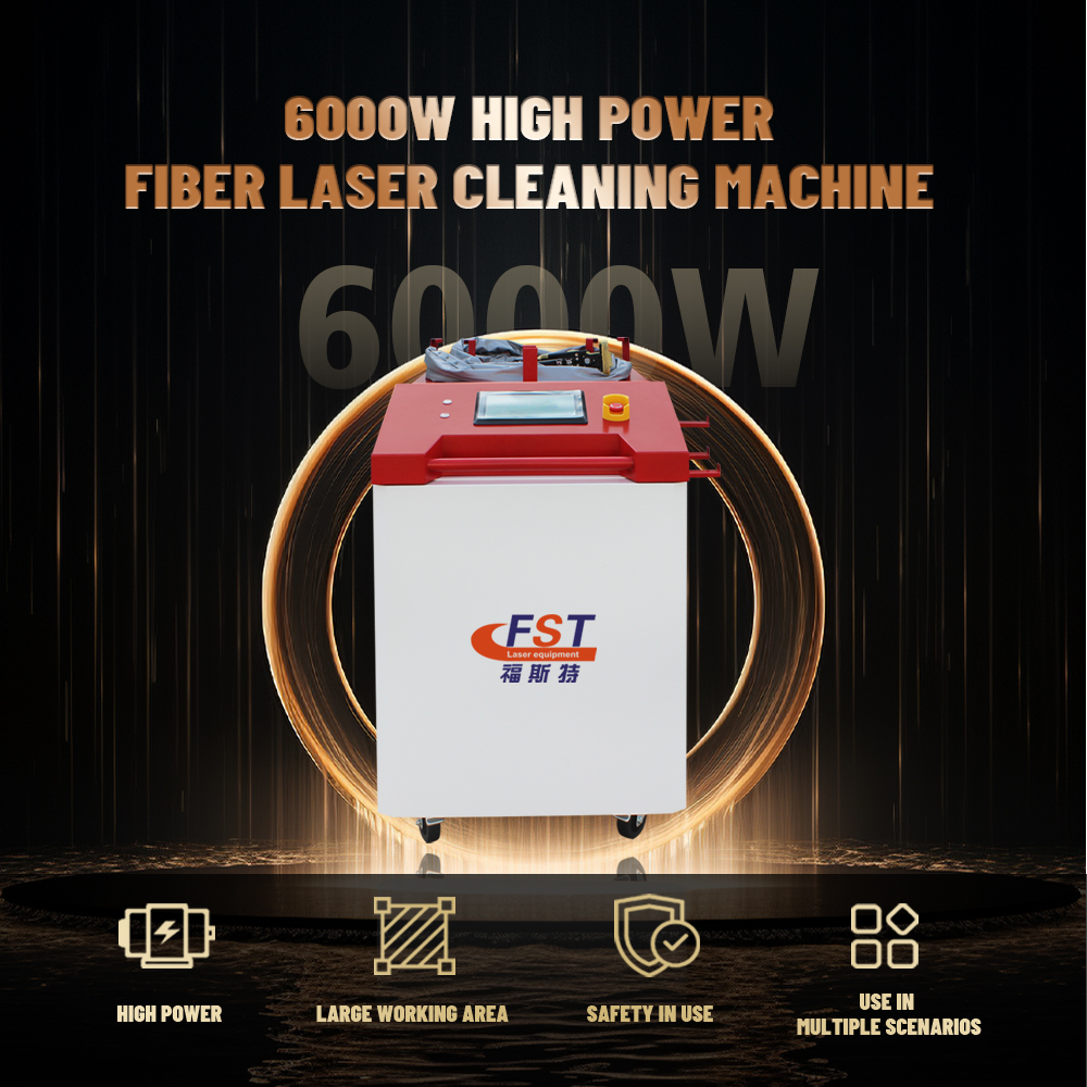 High Quality Personalized Customization 6000W Fiber Laser Cleaning Machine for Stainless Steel Metal