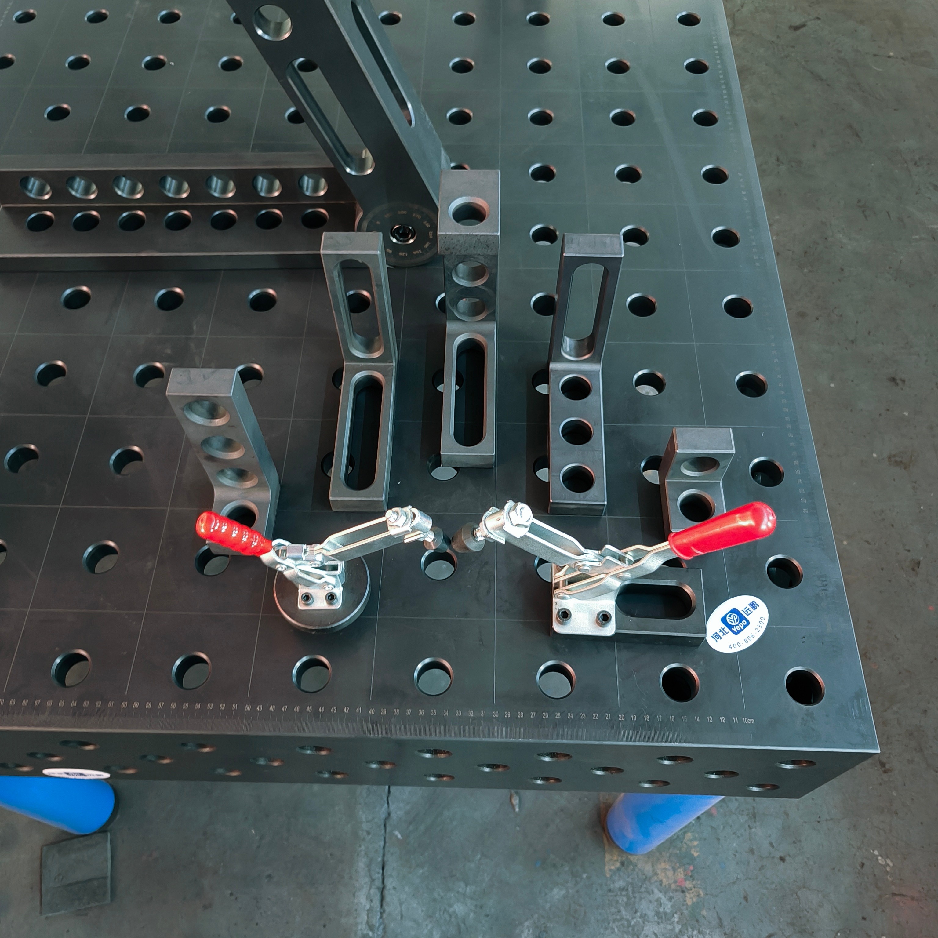 3D Welding Table/3D Las Meja/2.4m X 1.2m/4FT X 8FT/Steel/D 28, D22, D16 Welding and Clamping System