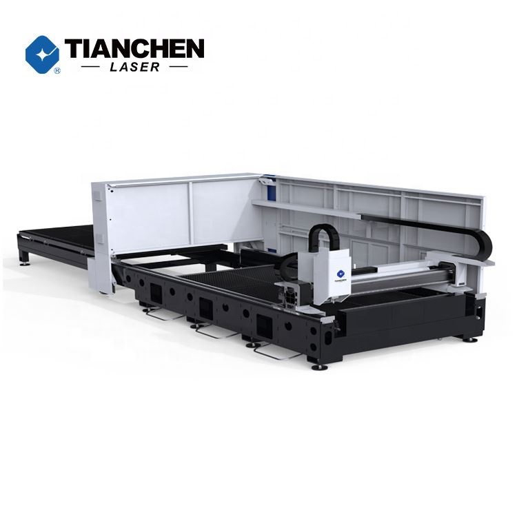 steel cnc 6000w raychem 6 kw aluminium laser cutter enclosed unit machine for metal ss ms sheet with camera auto loader