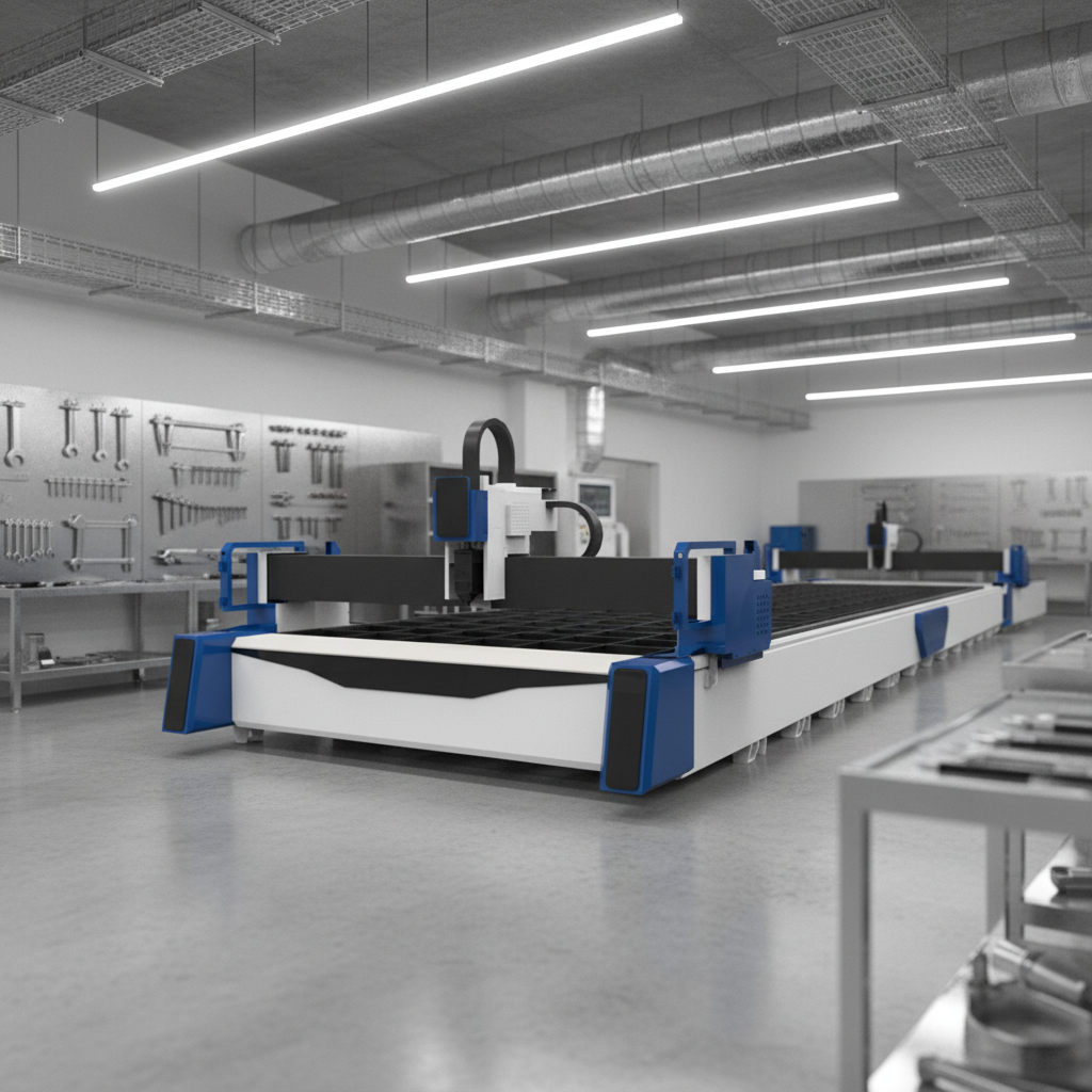 Industrial Fiber Laser Cutting and Engraving Machine for Metal with CNC Control and Cypcut System