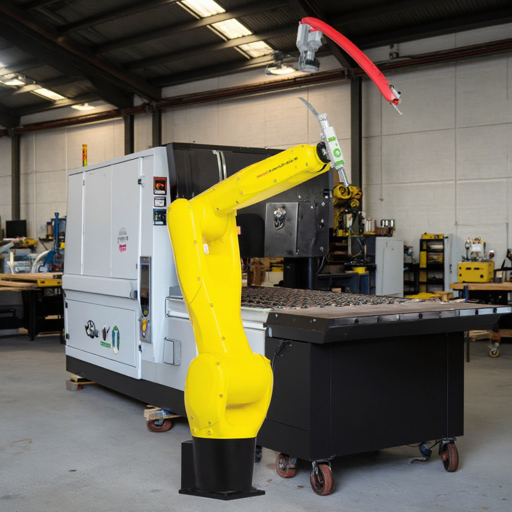 FANUC 6 Axis Robot Arm System Automatic 3D Metal Fiber Laser Cutting Machine