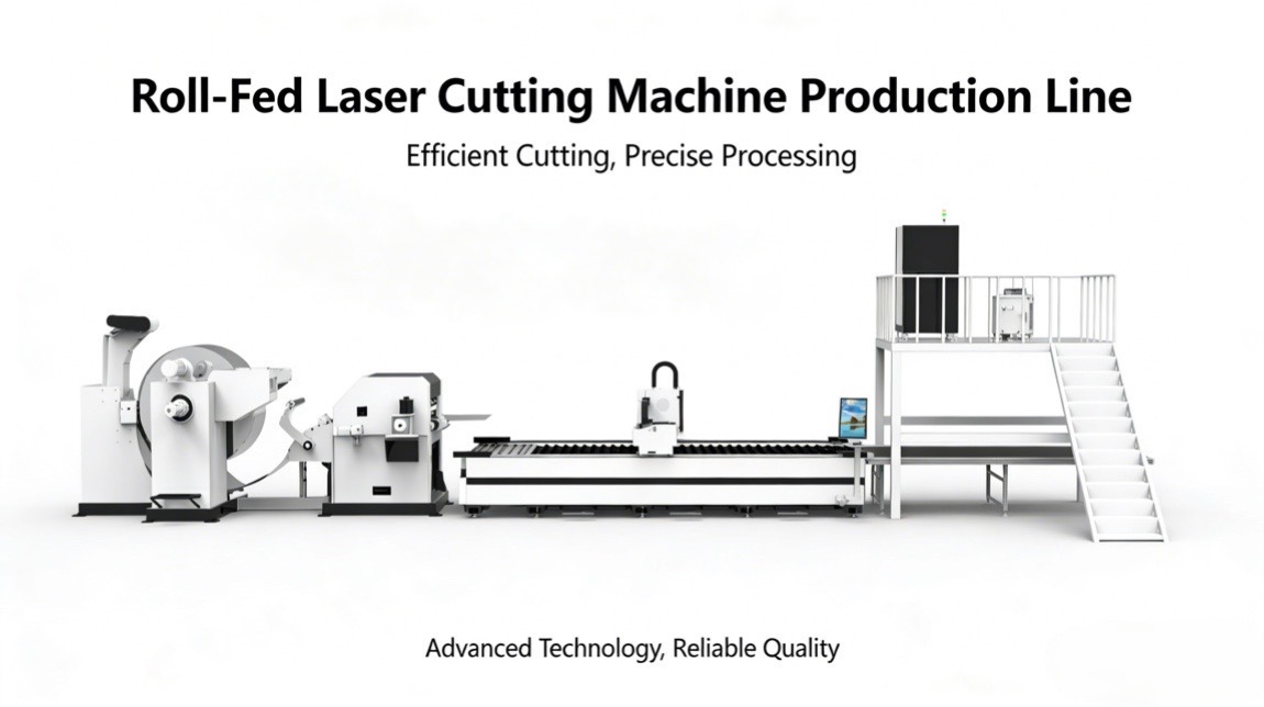 Laser Cutting Factory Price Roll Material Laser Cutting Production Line in Stock Full-automatic Coil Fed Laser Cutting Line