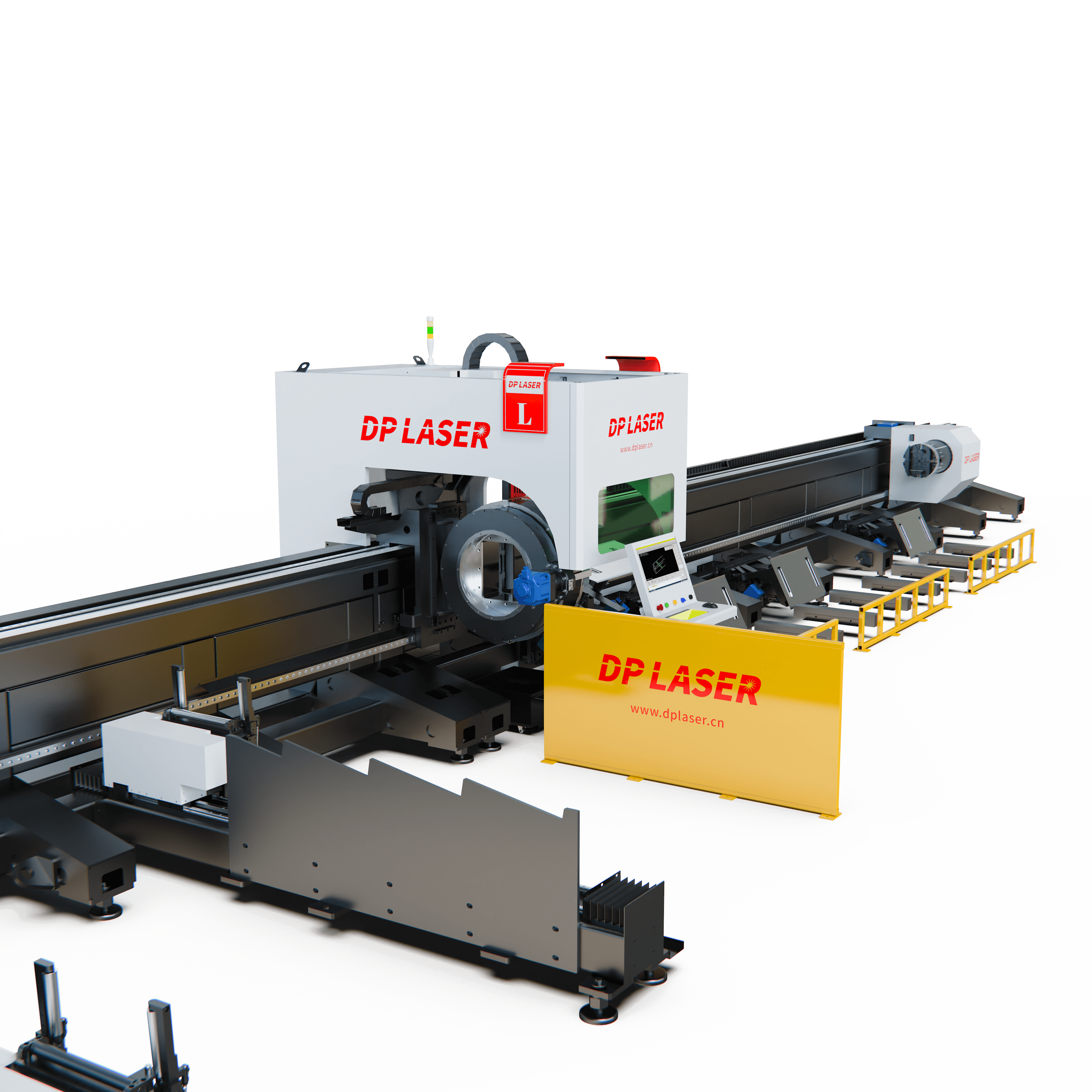 TKA CNC Fiber Laser Tube Cutting Machine Three-Chuck Heavy Duty Pipe Cutter